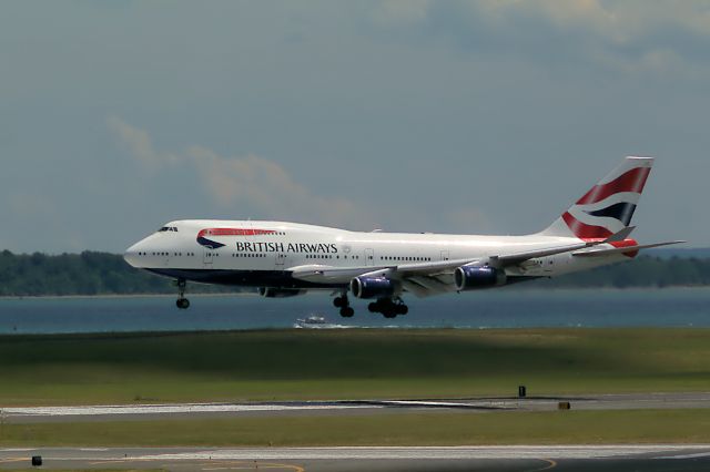 Boeing 747-400 (G-CIVT) - BOS 4R Approach