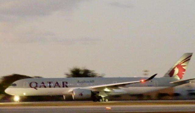 Airbus A350-900 (A7-ALT) - The State-of-The-Art A350-900 XWB Making the evening departure for Doha!