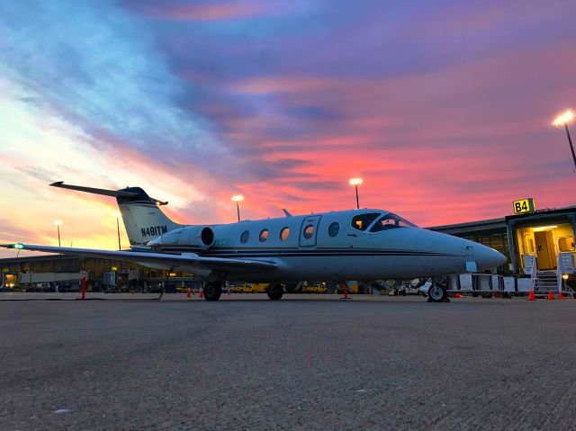 Beechcraft Beechjet (N481TM) - 3 Year Anniversary of OneJet’s first commercial service, 4/3/18.