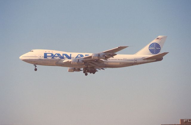 BOEING 747-100 (N747PA) - Final Approach to KLAX Intl Airport on 1989/09/01