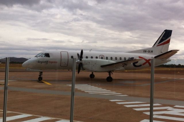 Saab 340 (VH-OLM) - Taken from the terminal ovservation area at Whyalla. Got on it for a flight to Adelaide 