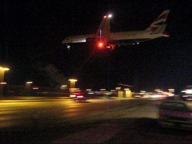 BOEING 767-300 — - taken at famous Wendys restaurant at end of runway 23