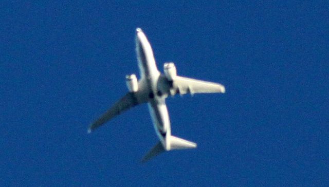 Boeing 737-700 (N622AS) - Estimated at 8000 following departure over KSJC headed North