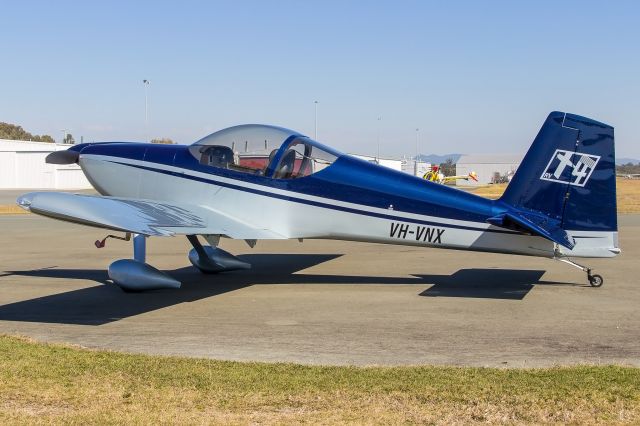 Vans RV-14 (VH-VNX) - Fresh out of the paintshop at Redcliffe Airport.