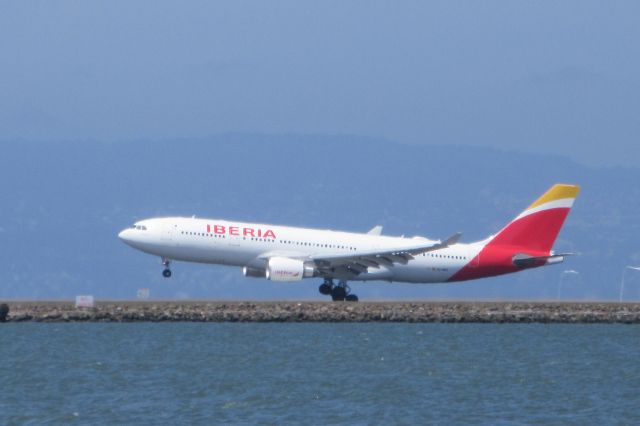 Airbus A330-300 — - Iberia A330 landing at SFO on runway 28R