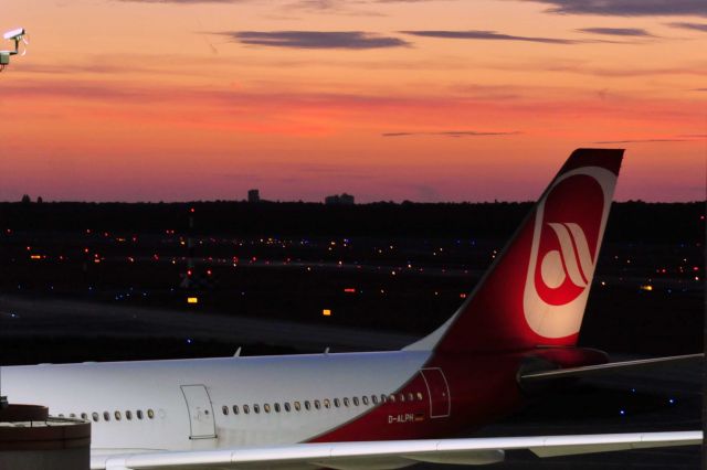 Airbus A330-200 (D-ALPH) - Good night Air Berlin and Berlin Tegel Airport EDDT