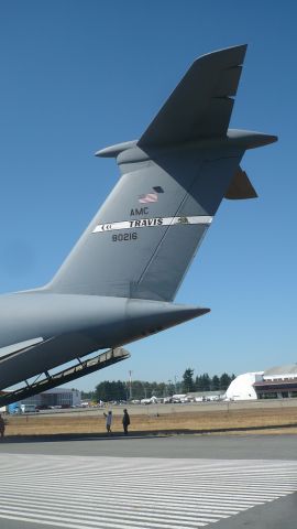 Lockheed C-5 Galaxy (N80216) - Its a tall tail.