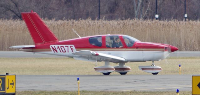 Socata Tobago (N107F) - MORRISTOWN MUNICIPAL AIRPORT-MORRISTOWN, NEW JERSEY, USA-JANUARY 8, 2021: Taxiing to Runway 5 for takeoff.