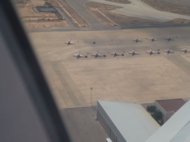 Airbus A319 (G-EZDA) - Military Stands at Murcia MJV