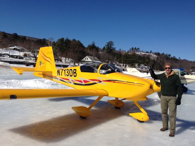 Vans RV-9 (N713DB) - Alton Bay, NH Ice Runway