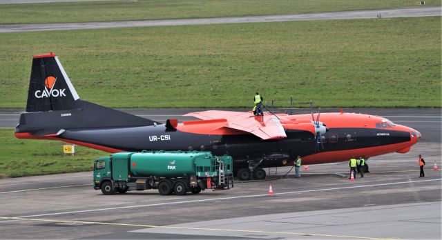 Antonov An-12 (UR-CSI) - cavok air an-12a ur-csi at shannon 31/10/19. 