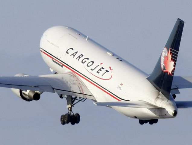 BOEING 767-200 (C-FGAJ) - CargoJet flight 266 to YVO and YFB taking off Rwy 25.  This flight was replacing the regular First Air B762F flight on Jan 5, 2011.