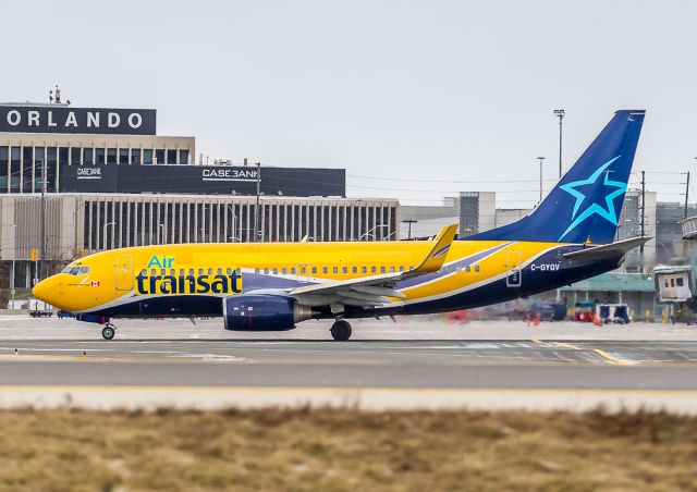 Boeing 737-700 (C-GYQV) - This ASL 737 on lease to Air Transat for the winter season