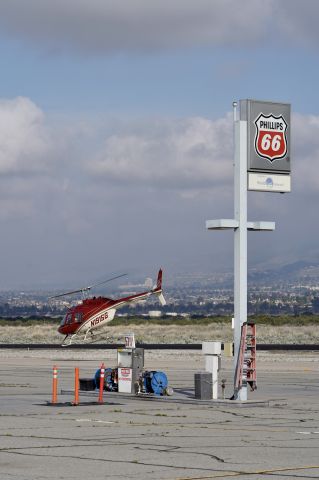 Bell JetRanger (N191SG) - Taking off near fuel island