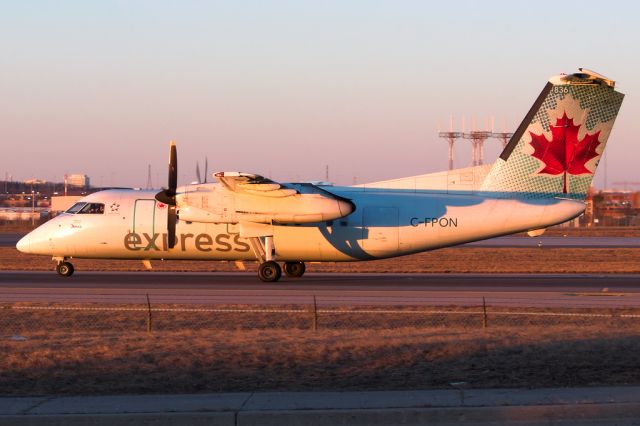 de Havilland Dash 8-100 (C-FPON) - Sunrise. Mar 2019