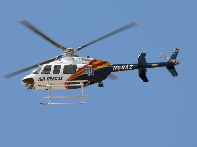 Bell 407 (N58AZ) - Aug. 16, 2008 - Photo taken from in front of my house on the west side of Phoenix.