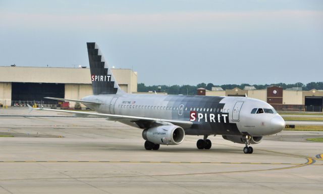 Airbus A319 (N507NK) - Spirit Airlines Airbus A319-132 N507NK in Detroit 