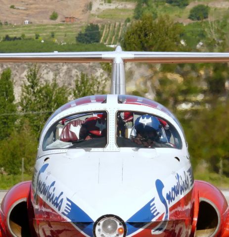 — — - Canadian Forces aerobatic team - Snowbirds.  Penticton Regional Airport CYYF