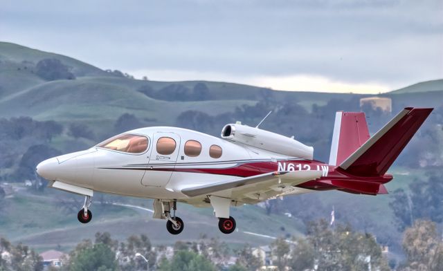 Cirrus Vision SF50 (N612JW) - Cirrus SF50 departs Livermore Municipal Airport (CA). February 2021