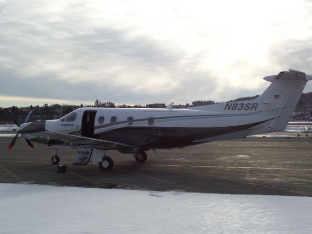 Pilatus PC-12 (N83SR) - Brand new PC12 parked after arriving from White Plains, NY (KHPN).