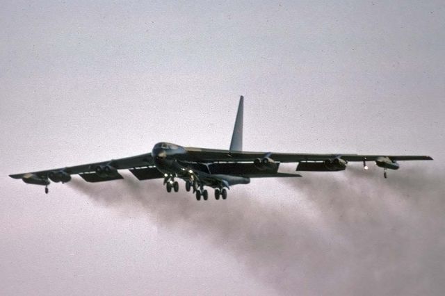 56-0612 — - Boeing B-52D Stratofortress 56-0612 at March AFB on February 23, 1978. 