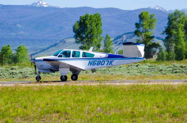 Beechcraft 35 Bonanza (N5807K) - 2017 Annual EAA Fly-In & Pancake Breakfastbr /Granby-Grand County Airport