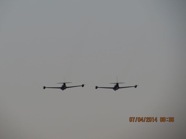 Lockheed T-33 Shooting Star (N939NA) - Duck Creek at Grand Lake Oklahoma small airshow before the biggest fireworks show in the Midwest.