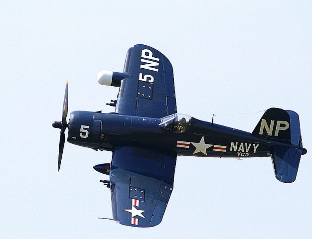 VOUGHT-SIKORSKY V-166 Corsair (NX45NL) - Vought F4U-5NL Corsair..Photo taken from the ground.