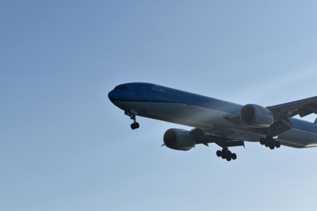 Boeing 777-200 (PH-BVV) - Landing Aruba Reina Beatrix runway 11
