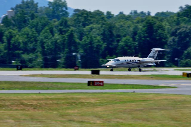 Piaggio P.180 Avanti (N188SL) - Piaggio P.180 Avanti landing on Runway 6 at KHKY.