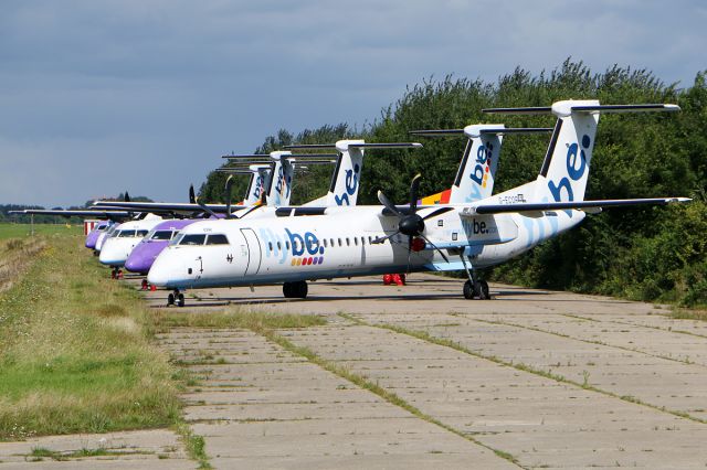 de Havilland Dash 8-400 (G-ECOR) - entire fleet is stored 