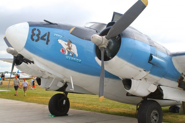 Lockheed P-2 Neptune (N7670C) - Lockheed PV-2 Harpoon (nose art Attu Warrior) on static display at Airventure 2012