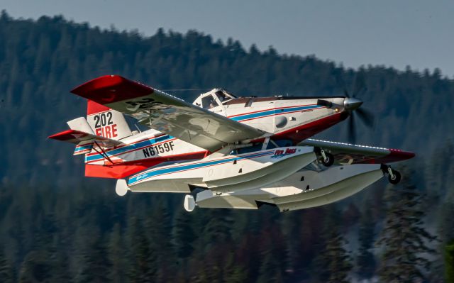Air Tractor AT-802 (N6159F) - Fireboss 202 after a scoop on the Spokane River