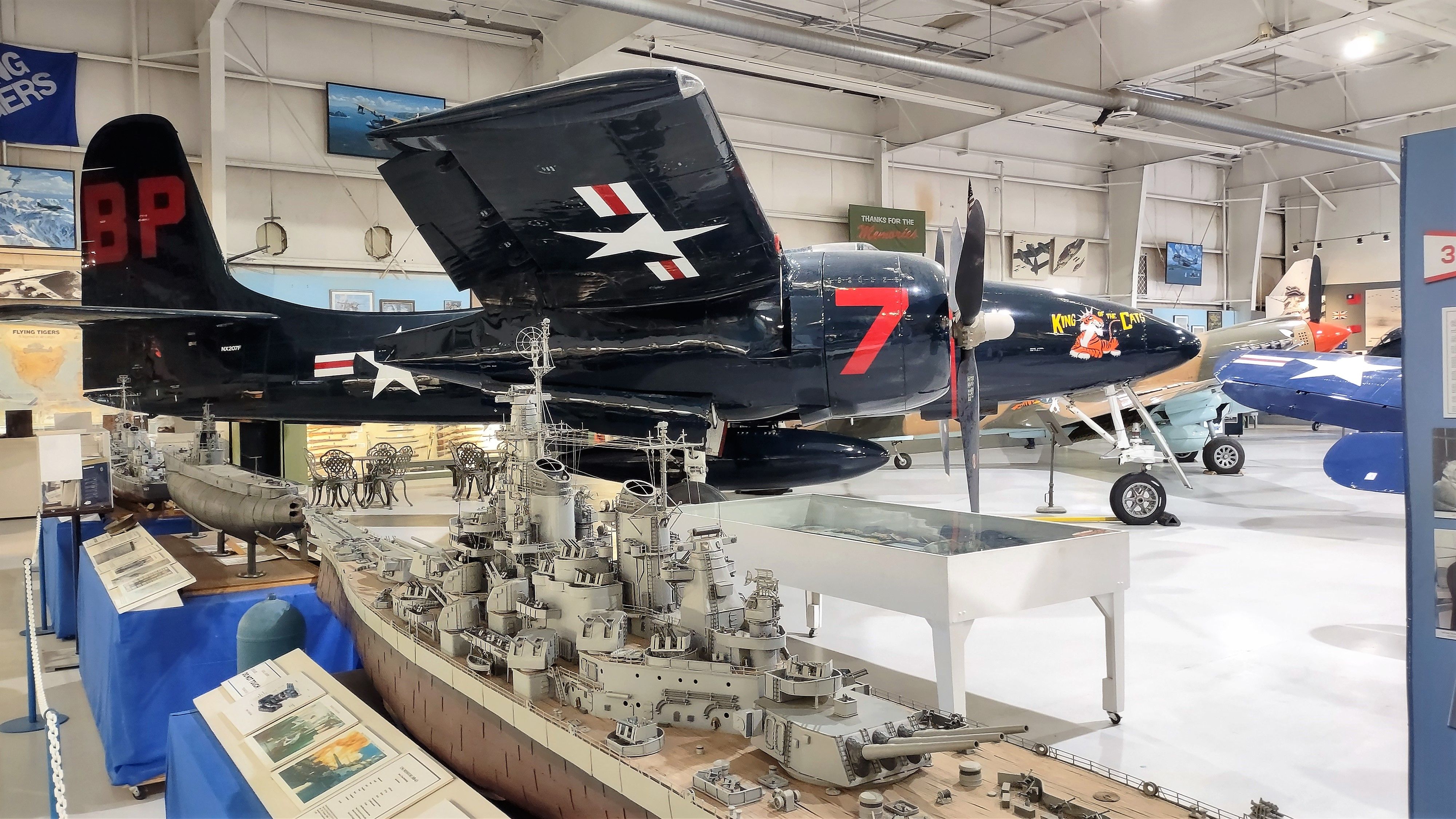 — — - A Grumman F7F-3 Tigercat heavy fighter at the Palm Springs Air Museum.