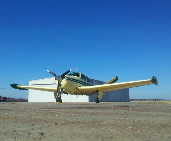 Beechcraft 35 Bonanza (N6641R) - On the Alpha Air ramp at KJLN.