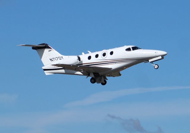 Beechcraft Premier 1 (N7170Y) - A Raytheon Beechcraft PRM 1 departing Thomas J. Brumlik Field, Albertville Regional Airport, AL - February 15, 2017.