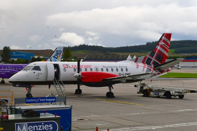 Saab 340 (G-LGNF) - Loganair Saab 340B G-LGNF in Aberdeen