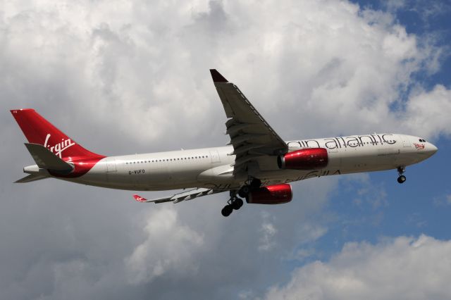 Airbus A330-300 (G-VUFO) - Do you believe in UFOs? I do now, here is one! G-VUFO of Virgin Atlantic!