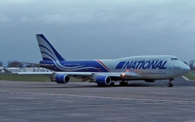 Boeing 747-400 (N952CA) - national b747-4f n952ca taxiing for dep from shannon this evening 25/3/16.