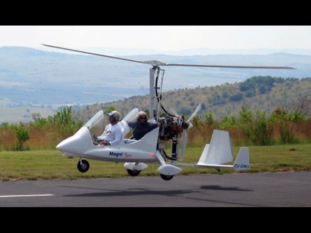 AVID Magnum (ZU-DWU) - My friend Kevin Katzke and his Magni Gyrocopter. At Krugersdorp, South Africa.