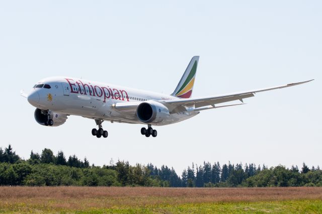 Boeing 787-8 (ET-AOQ) - First 787 for Ethiopian Airlines.  Freshly painted.