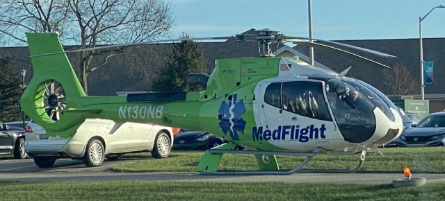 N130NB — - On the ground at Sycamore Hospital Miamisburg, Ohio