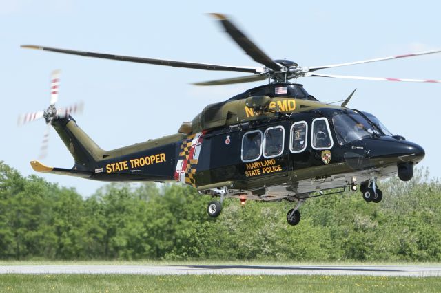 BELL-AGUSTA AB-139 (N386MD) - May 19, 2021 - landed at Frederick base, from Baltimore 