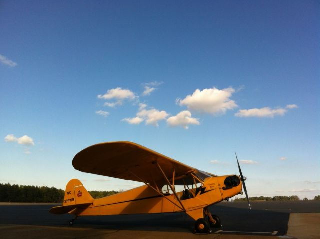 Piper NE Cub (N321WB) - Nice day on the ramp at TXK