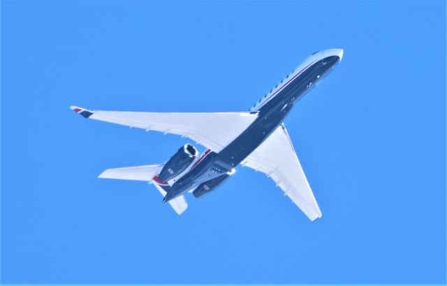BOMBARDIER BD-700 Global 7500 (BBA42) - BBA42 Bombardier Aerospace de YUL vers YUL Altitude 2085 Mètres  Vitesse 475 K/H Survolant la ville de Lavaltrie QC. le 24-03-2023 à 14:46