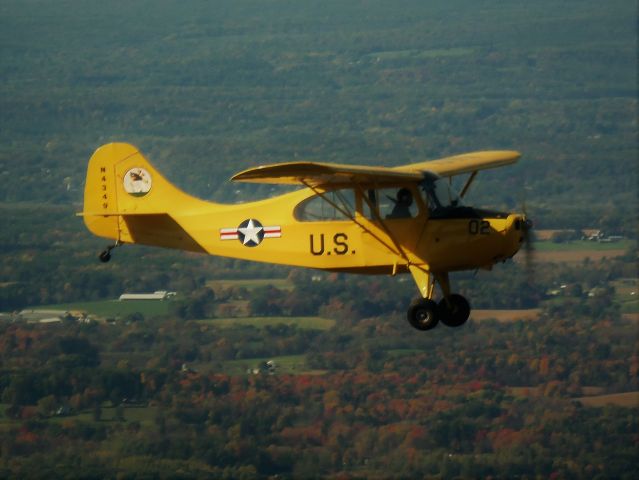 N4349E — - Leaf Patrol in the fall near kalb 