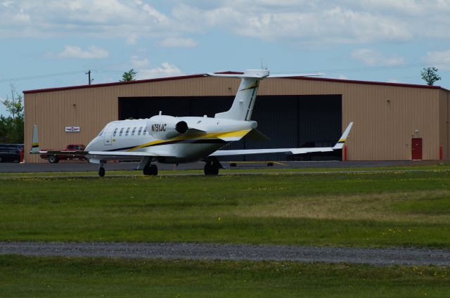 Learjet 45 (N751JC) - Stopped in at KMPO. Pocono 400 was running.