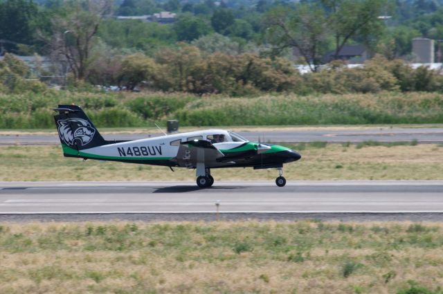 Piper PA-44 Seminole (N488UV) - A UVU Piper Seminole touch n go from Runway 13. I don’t get to spot these often so it was good to see it! br /Best viewed in full. 