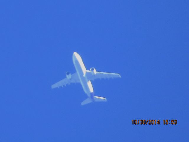 Airbus A300F4-600 (N732FD) - FedEx flight 362 from MEM to BOI over Baxter Springs Kansas (78KS) at 34,000 feet.