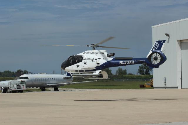 Eurocopter EC-130 (N130AH) - On West Ramp at Gary Regional watching this helicopter take off.